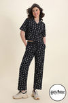 Zivame Harry Potter Knit Cotton Loungewear Set - Black Beauty — thumbnail 1